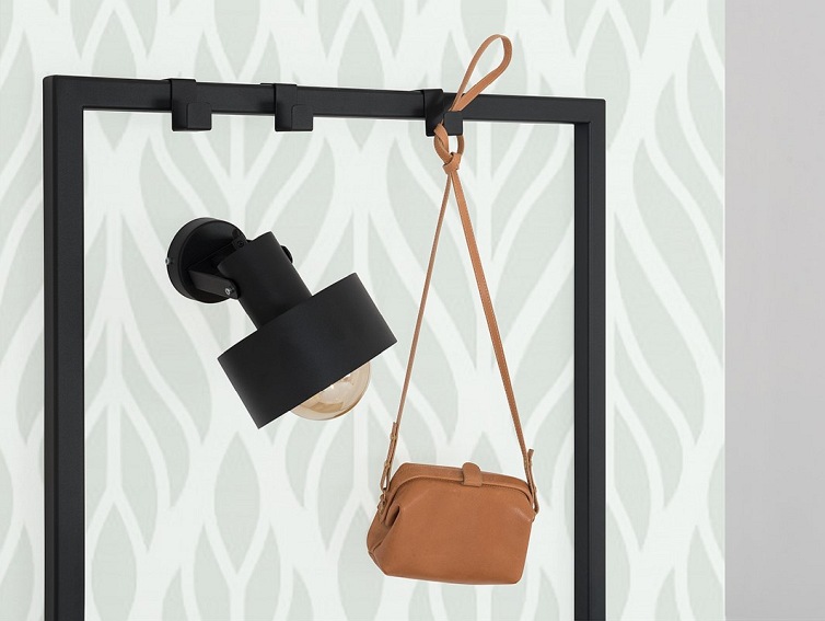 Lampa ścienna FAY WALL PLUS – czarny