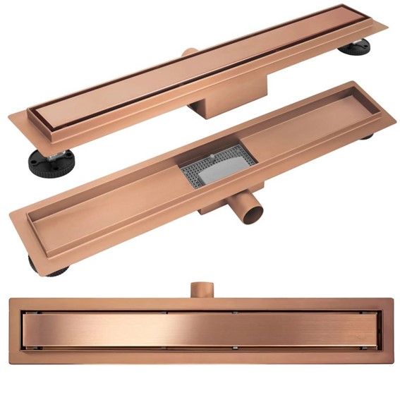 Odpływ NEOX 800 Miedź Szczotkowany