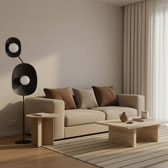 Lampa Podłogowa DELULU LP2 Czarny