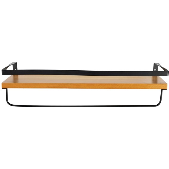 Półka INDU Czarny/Naturalny