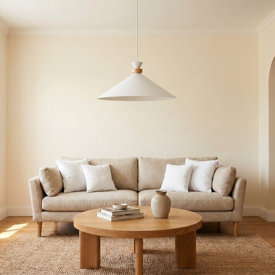 Lampa Wisząca OLIVO 1L Biały