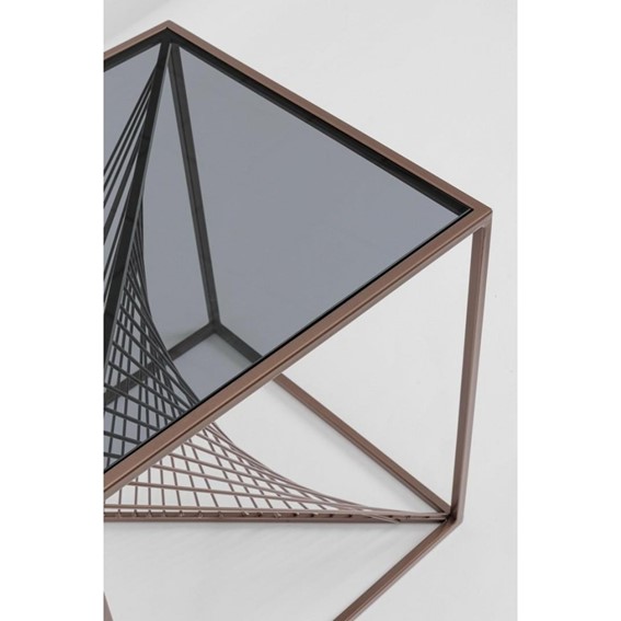 Stolik Kawowy ESPIRAL 48x48 Brązowy