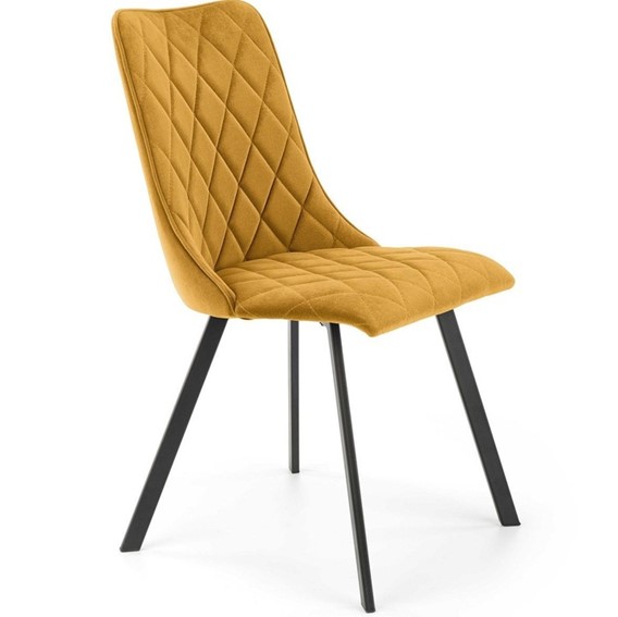 Krzesło K450 Czarny/Musztardowy