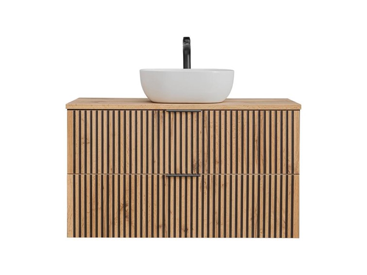 Zestaw Mebli Łazienkowych XIL B UN.6252 100cm Czarny/Wotan