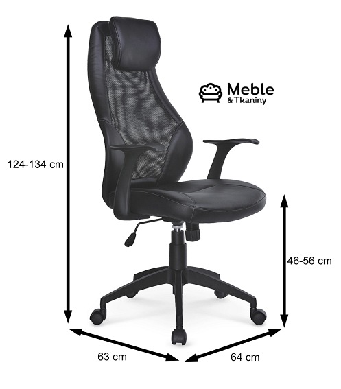 Fotel Pracowniczy TORINO Czarny
