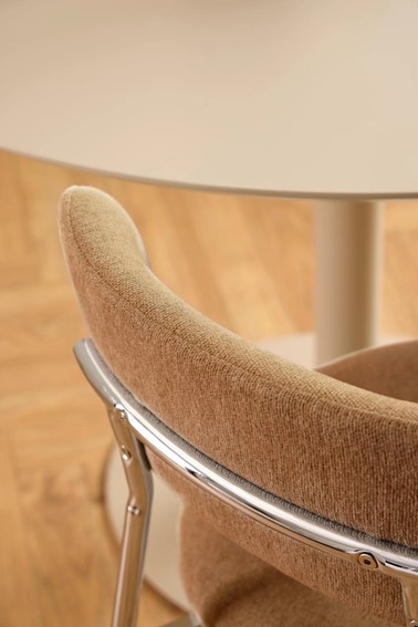 Krzesło LYRIC Pomarańczowy/Chrom