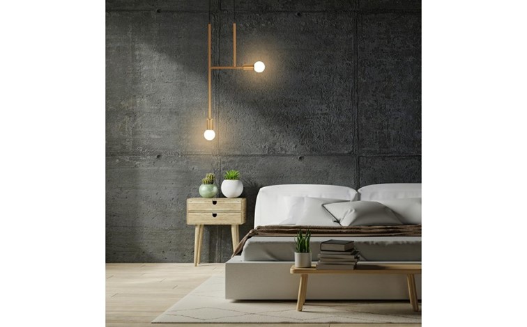 Lampa Wisząca RIVA 2 Złoty