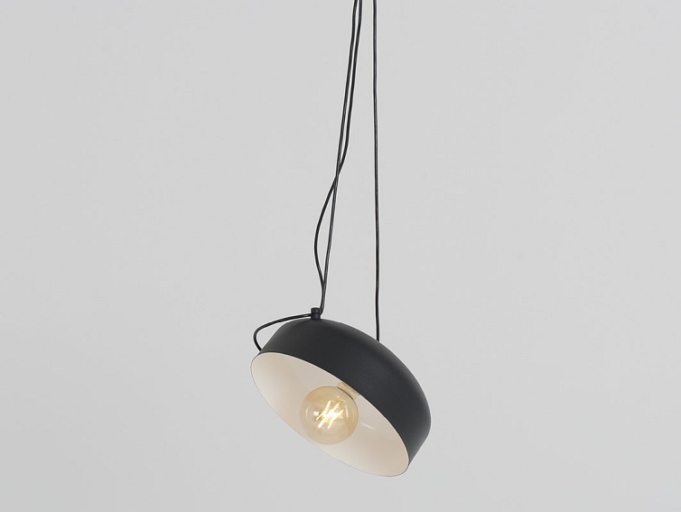 Lampa wisząca POPO FLAT L 1 – czarny