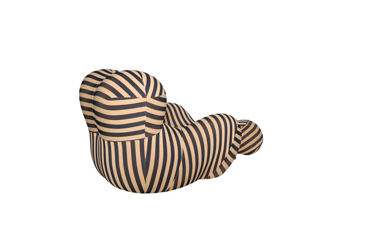 Fotel z Podnóżkiem NUA N31-29 Beżowy/Czarny