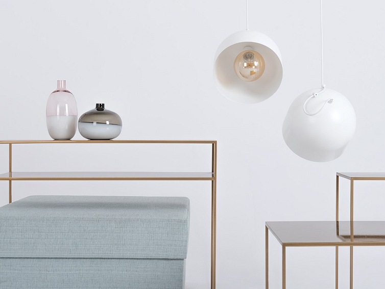 Konsola TENSIO 2 FLOOR METAL 100x35 Złoty