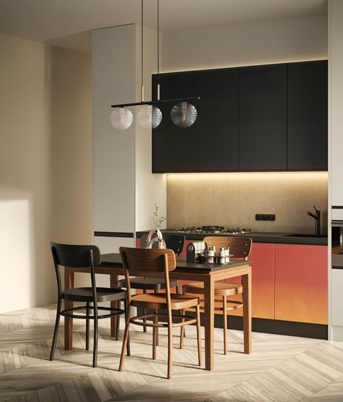 Lampa Wisząca AURA K-5682 Transparentny/Czarny