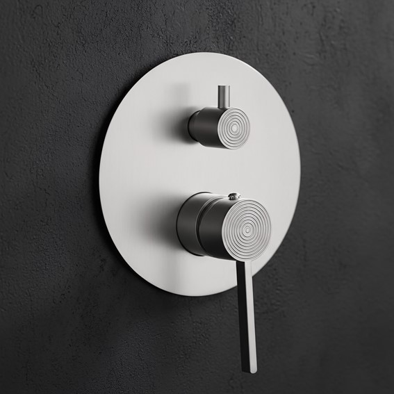 Zestaw Natryskowy Podtynkowy FOSTER + BOX Nikiel Szczotkowana