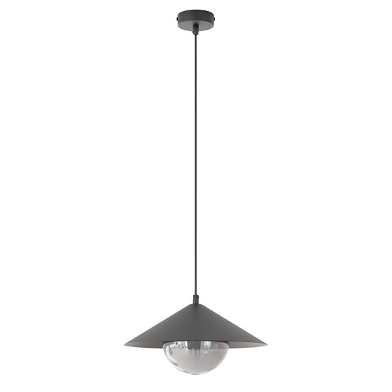 Lampa Wisząca MONO 1S Czarny/Opal