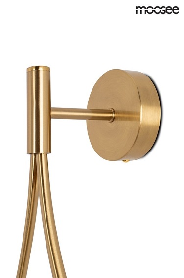 Lampa Ścienna ROMA Złoty/Biały