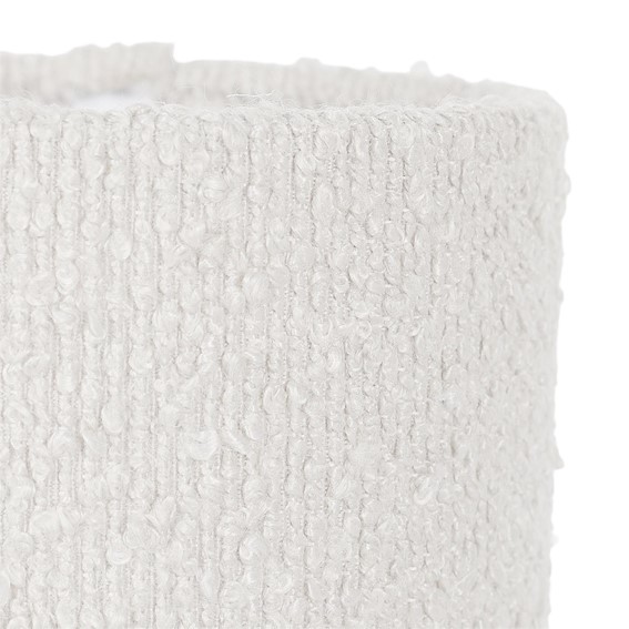 Lampa Metalowa z Kloszem BOUCLE Biały