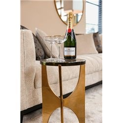 Stolik AVERY Fi32cm Złoty