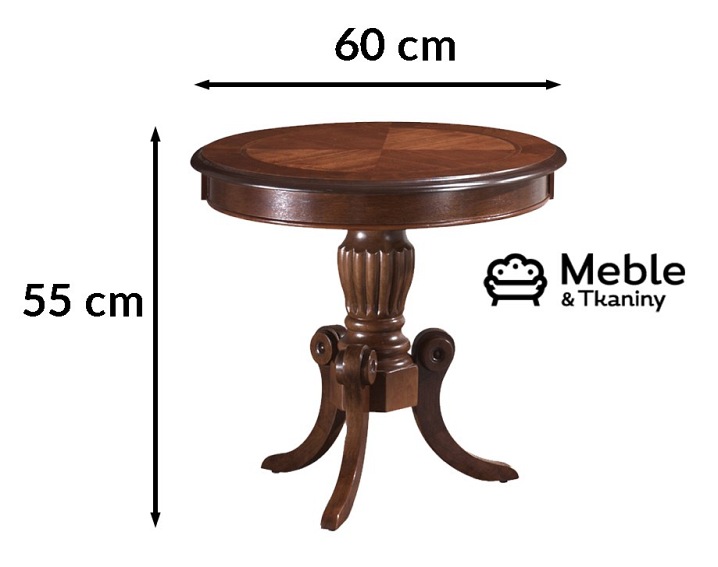 Ława NEVADA D fi60 Ciemny Orzech