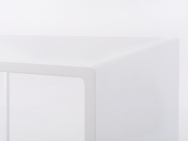 Stolik 2 Wall Metal 50x50x45 Biały