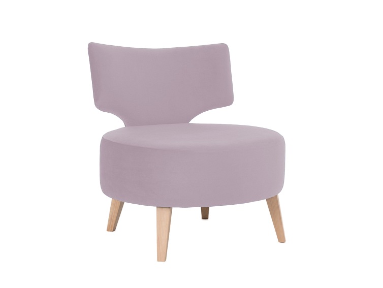 Fotel Flippin 75x60x75 Owoc Lychee/Naturalny