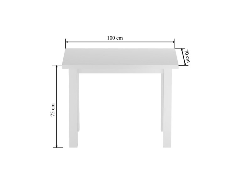 Stół MONTE 70x100 Biały