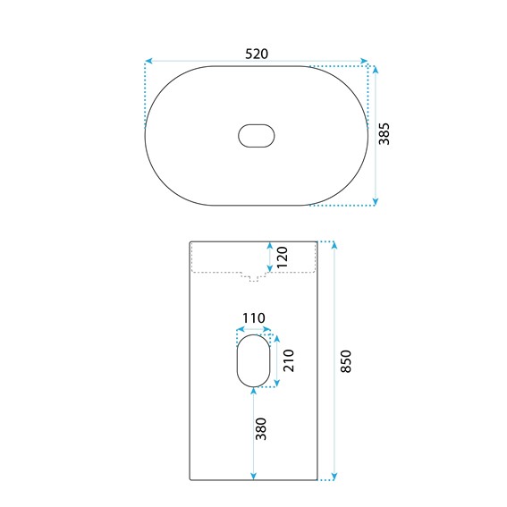Umywalka Wolnostojąca DOLCE Biały