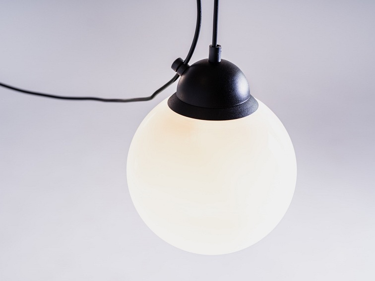 Lampa Wisząca Glass M 3 20 Czarny