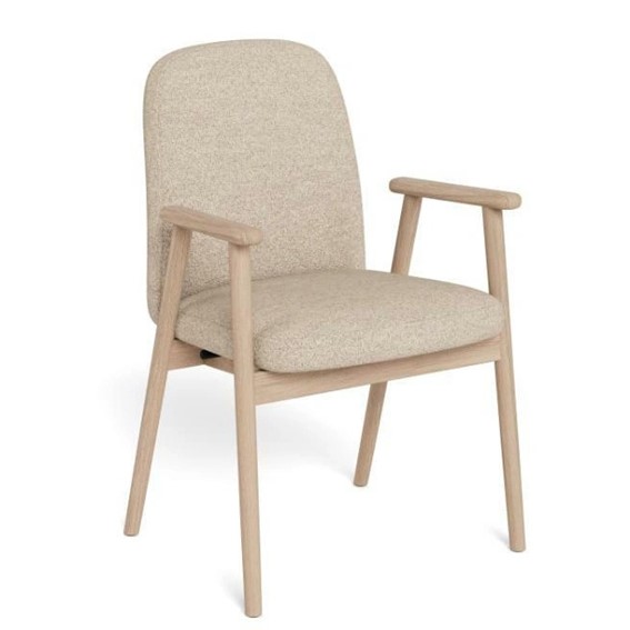 Krzesło CALVIN Beżowy/Dąb Bielony