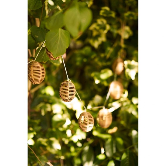 Girlanda Ogrodowa CARLISE Naturalny/Czarny