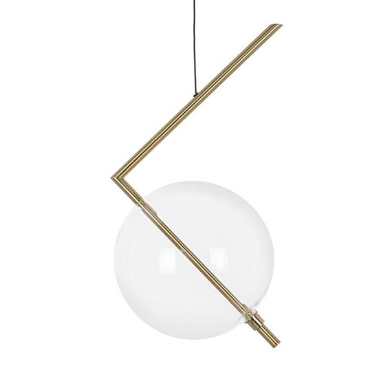 Lampa Wisząca ECHO Złoty/Transparentny