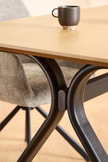 Stół BRISTOL 200x100 Dąb Naturalny/Czarny