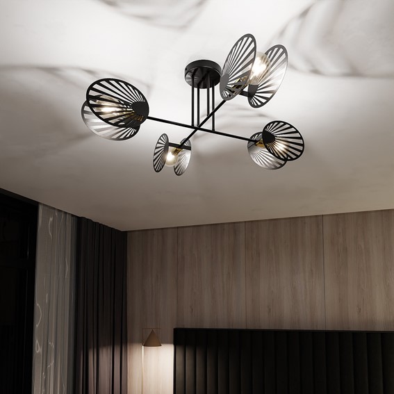 Lampa Sufitowa TALIA 4 Czarny