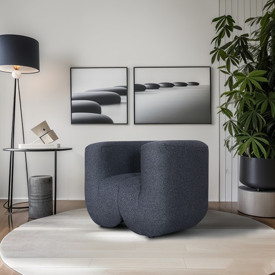 Fotel NUA N88-100-6 Czarny