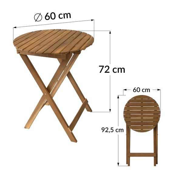 Zestaw Balkonowy ARDEA Duo Naturalny