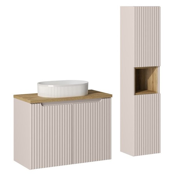 Zestaw Meblowy BEYOND 80cm Dąb Coast Evoke/Kaszmirowy Mat