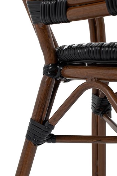 Krzesło CAFE PARIS Brązowe Rattan