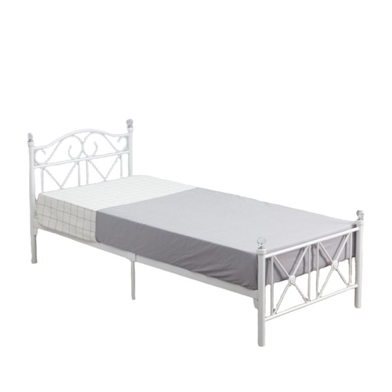 Łóżko Metalowe MBD8313 90x200 Biały