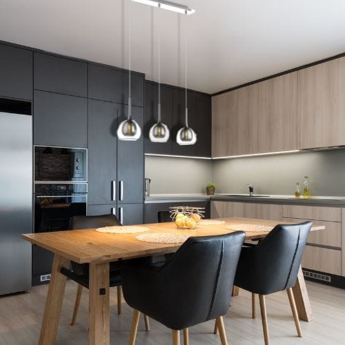 Lampa Wisząca ASTON 3L Chromowany