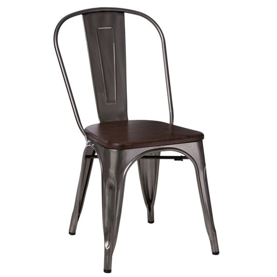 Krzesło PARIS WOOD Sosna/Orzech