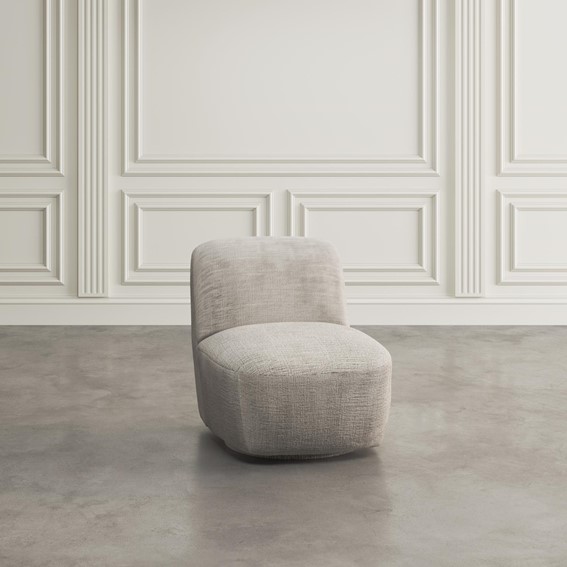 Fotel Obrotowy LEITH LET74G Szary/Beżowy