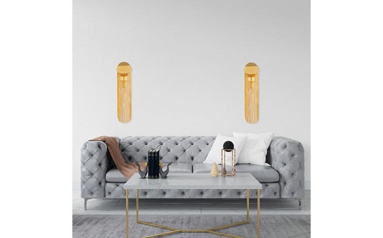 Lampa Ścienna LAMBADA Złoty