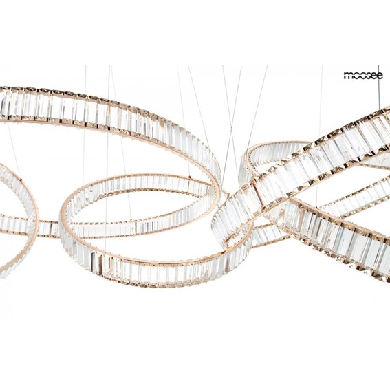 Lampa Wisząca LIBERTY LINE 8 Złoty/Transparentny