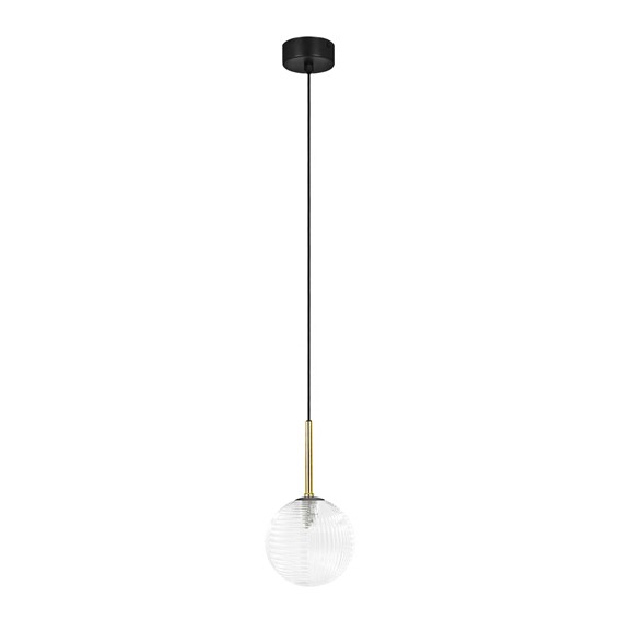 Lampa Wisząca AURA K-5680 Transparentny/Czarny