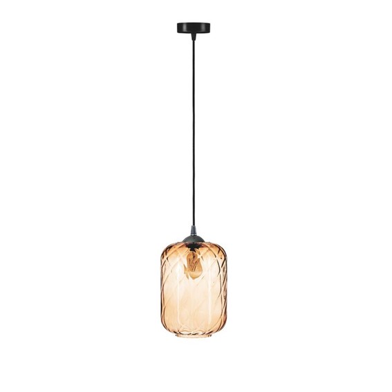 Lampa Wisząca ELIANNA 1S Czarny/Brązowy