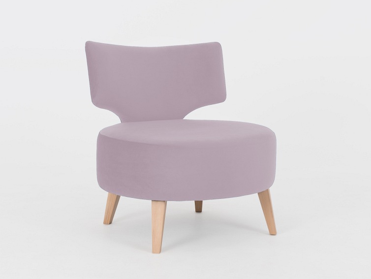 Fotel Flippin 75x60x75 Owoc Lychee/Naturalny