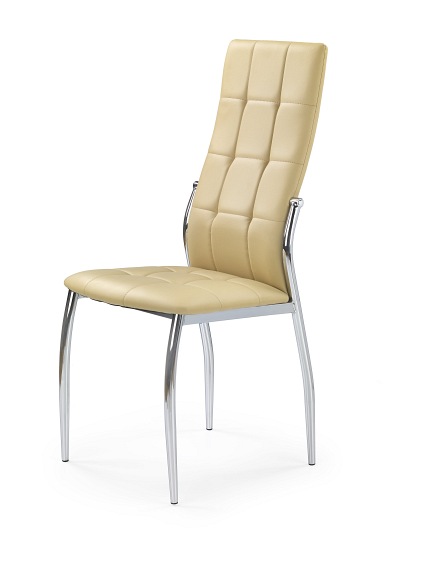 Krzesło K209 Chrom/Beżowy Ekoskóra