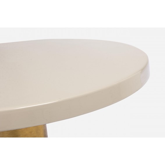 Stolik Kawowy NALIMA Fi50,5cm Beżowy