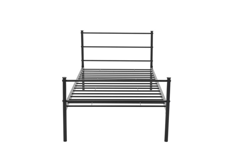 Łóżko Metalowe MBD8311 90x200 cm Czarny