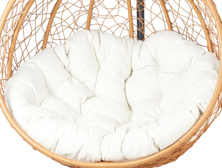 Zestaw 2 Foteli Ogrodowych F-03 L+XL Naturalny/Czarny