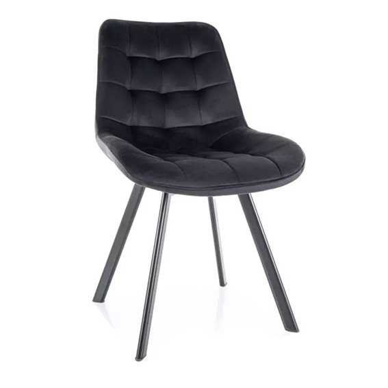 Krzesło MONTI Velvet Czarny Mat
