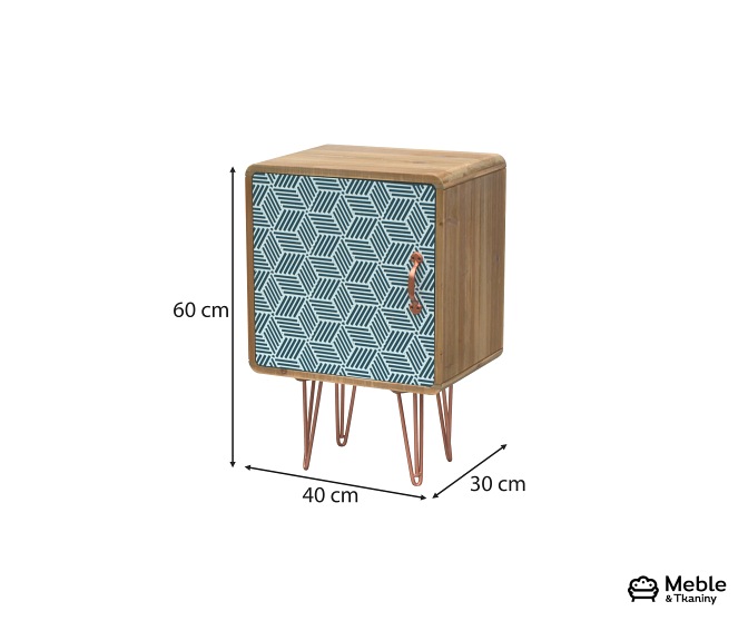 Szafka Nocna Portofino 046 30x40x60 Brązowy